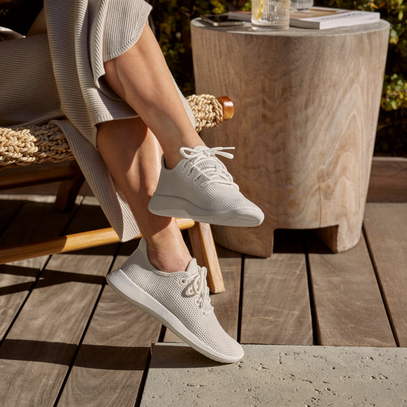 Womens Tree Runner - Mist (White Sole)