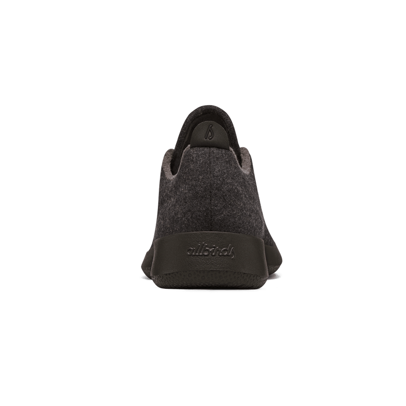 Womens Wool Runner - Natural Black (Black Sole)